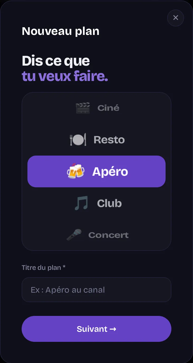 Création d'un plan sur Wooz'